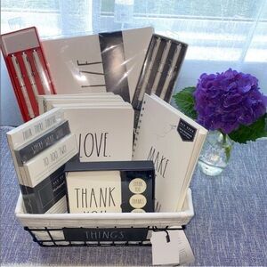 Rae Dunn Black and White Stationery Collection
